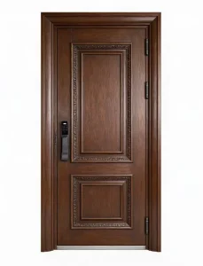 Cast Aluminum Security Main Door with Single or Double Opening, Soundproof Design for Villas