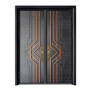Cast Aluminum Steel Front Entrance Security Door in Standard Size