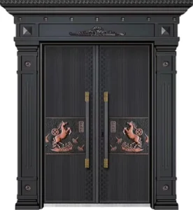 Cast Aluminum Villa Security Door, Turkish Style, for Entrance, Apartment, or Courtyard