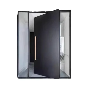 Cast Aluminum Waterproof Double Interior Door with Partial Axis for Villa House and Garden