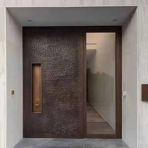 Cast Aluminum Waterproof Villa Entrance Anti Theft Modern Security Exterior Front Door