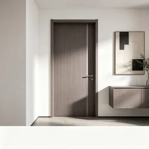 Certified 60-Minute Solid Wood Oak Fire-Resistant Door for Hotels