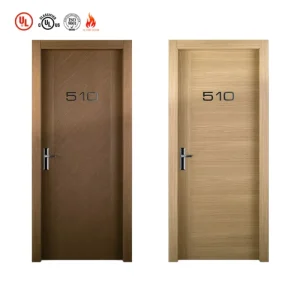 Certified Soundproof Fire-Rated Security Doors for Hotel Bedrooms, Custom Modern Design