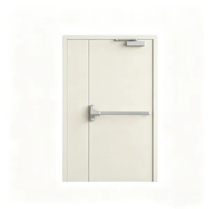 Certified Steel Fire-Resistant Door with Emergency Pole, 60-Minute Fireproof Rating, for Hospital Use