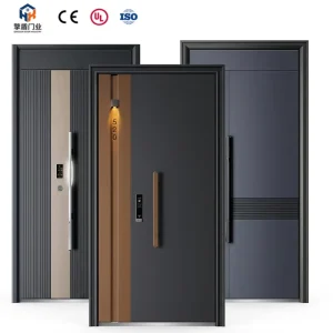 China Factory Exterior Steel Entry Security Door with Simple Design for Houses