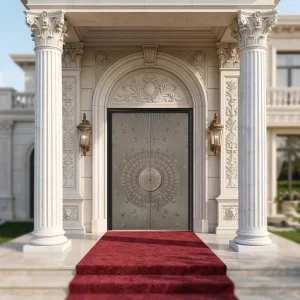 China Factory Modern Steel Entry Security Door with Waterproof Feature for House Hotel & Apartment Use