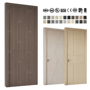 China Manufacturer Custom Solid Wood Single-Panel Interior Door for Residential Homes