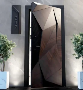 China Manufacturer Home Armored Door Aluminum Entrance Front Metal Exterior Turkish Security Steel Door