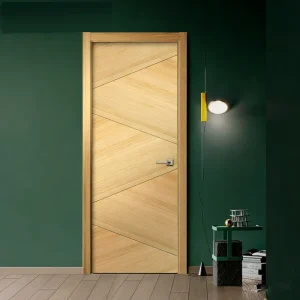 China OEM French Modern WPC Door with Frame Solid Core Waterproof Soundproof Bedroom Interior