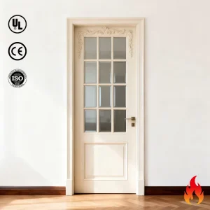 China Original Manufacturer High Quality Traditional Fire Rated Durable Wood Automatic Interior Doors for Apartment Hotel