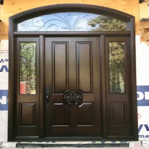 China Supplier Exterior Solid Wood Main Entrance Doors