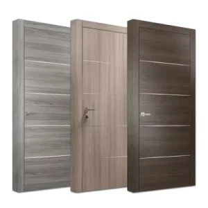 China Supplier Waterproof Finished Solid Wood Interior Wooden Doors for Hotels and Apartments