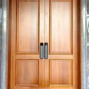 Chinese-Style Solid Wood Double-Opening Entrance Door for Villa Courtyard