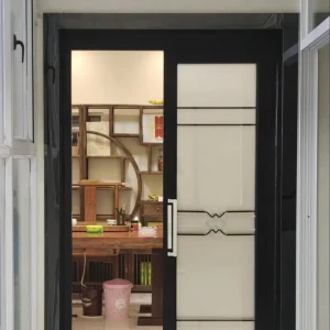 Chinese-Style Waterproof Stainless Steel PT Outdoor Patio Door