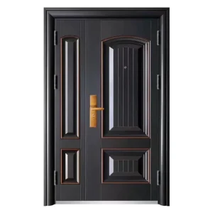 Classic Embossed Anti-theft Security Steel Entry Door with Modern Finish for Interior Use in Villa Mountain House