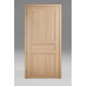 Classic Interior Solid Wood Oak Veneer Soundproof Security Entrance Door for Bedroom and Hotel
