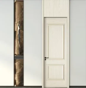 Classic Panel Oak Entry Door with Natural Wood Grain Stain Finish