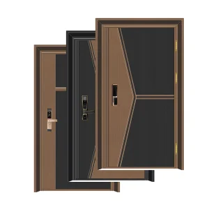 Classical Design Metal Steel Entry Door, Exterior Front Home Door