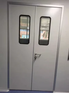 Clean Room Airtight Galvanized Steel Swing Door for Lab Hospital Workshop