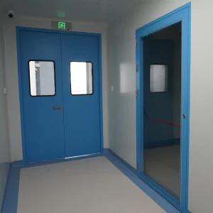 Clean Room Stainless Steel Aluminum Frame Double Swing Thermal Insulation Airtight Door for Pharmaceutical Laboratories GMP