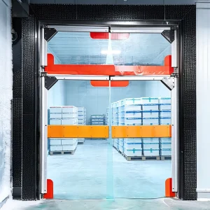 Cold Storage PVC Traffic Door Insulated Flexible Swing Door for Low Temperature Access Areas