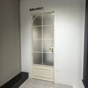 Commercial Aluminum Single-Lite Clear Glass French Swing Security Door for Exterior Bedroom Dining Interior French Doors