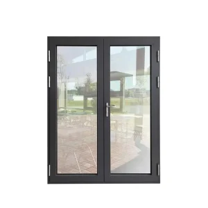 Commercial Aluminum Storefront Double Swing French Casement Glass Door