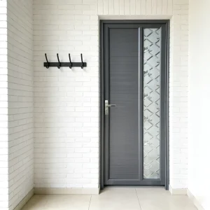 Commercial Entry Bathroom Swing Glass Aluminum Waterproof Door for Apartment Villa Home Hotel