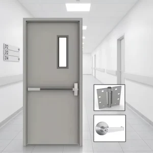 Commercial Fire-Resistant Steel Emergency Exit Door