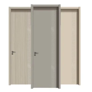 Commercial-Grade Modern Solid Wood Composite Interior Doors, Pre-Finished, Acoustic-Rated, for Hotel Projects