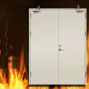 Commercial Interior Fire-Resistant Steel Emergency Exit Door