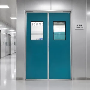 Commercial Modern Hospital Casement Door with Double Tempered Glass Hinged Exterior French Automatic Swing Door
