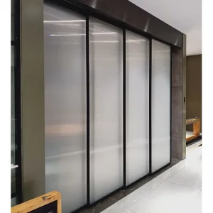 Commercial One Way Glass Sliding Door Interior Aluminum Sliding Door