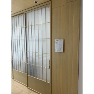 Commercial Soft-Closing Glass Sliding Door with Narrow Aluminum Frame, Waterproof Finish, and Custom Color