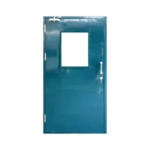 Commercial Stainless Steel Fireproof Security Door with Reinforced Baseboard, Fire-Rated