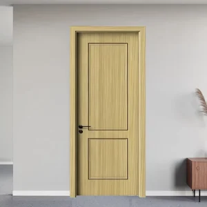 Composite Polymer Interior Door, Custom Size, Wooden Veneer, Well-Sealed, for Bedroom, Hotel, Office