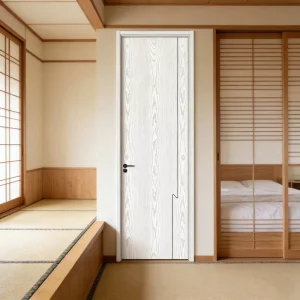Composite Wooden Interior Door, Solid or Semi-Solid Wood, Modern Style