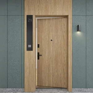 Concealed Doors Minimalist Design Modern Wooden Single Door Prehung Interior Wood Composite Door Sound Insulation For Bedroom 5