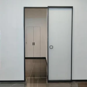 Concealed Track Pocket Door Interior Invisible Sliding Barn Door Bathroom Trackless Ghost Door