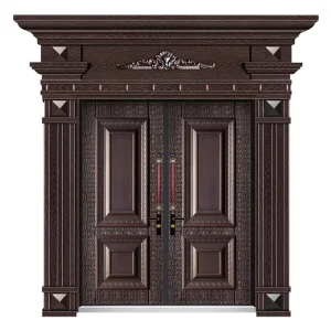 Contemporary Exterior Steel Security Main Entrance Door for Villa or Residential Building