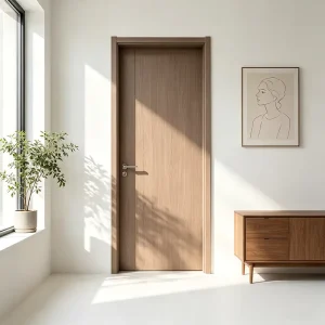 Contemporary Water-Resistant Board Interior Door with Fireproof, Moisture-Proof, and Soundproofing Features for Hotels and Apartments