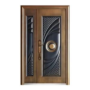 Copper Exterior Steel Security Entrance Door for Apartments and Villas