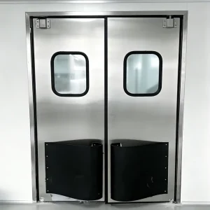 Corrosion-Resistant Stainless Steel Traffic Door Moisture-Proof Double Swing Door for Harsh Industrial Environments