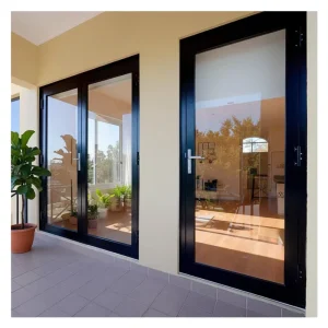 Custom Aluminum Alloy Double Casement Swing Door
