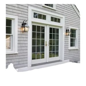 Custom Aluminum Alloy Frame Waterproof Tempered Glass Sliding Door American Style