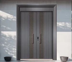 Custom Aluminum Alloy Swing Entry Door with Waterproof Finish for House, Villa and Apartment Exterior