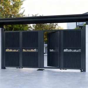 Custom Aluminum Automatic Swing Gate for Gardens and Villas