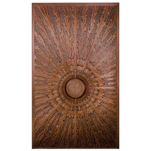 Custom Aluminum Carving Art Main Door and Pure Copper Exterior Gate for House