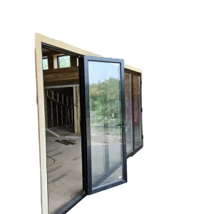 Custom Aluminum Exterior Bifold Door with Insulating Glass and Moisture Resistance for Outdoor Patios