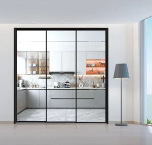 Custom Aluminum Sliding Door with Seamless Splicing Frame for Home or Kitchen